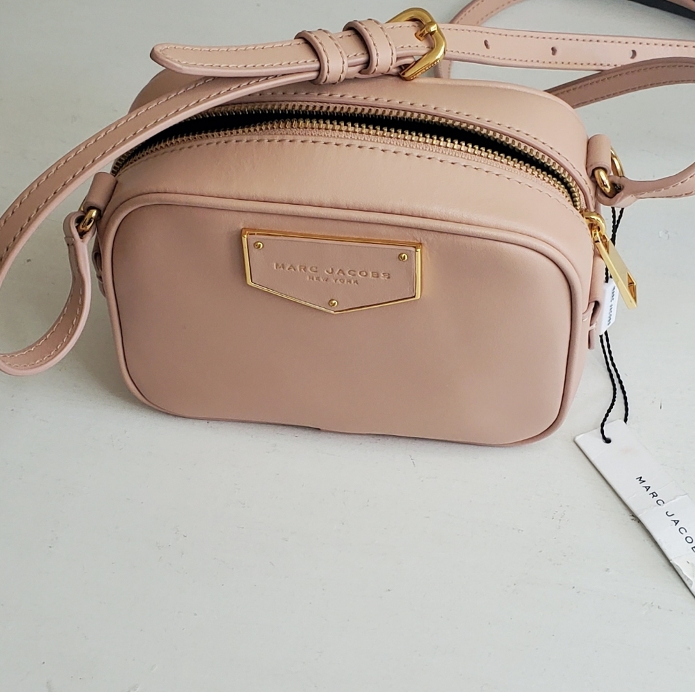 Marc Jacobs Blush Pink Leather Crossbody Bag